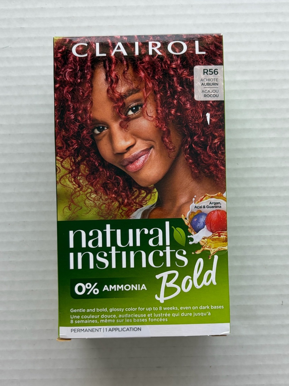 Clairol Natural Instincts Bold Permanent Hair Color - R56 Auburn- New & Sealed